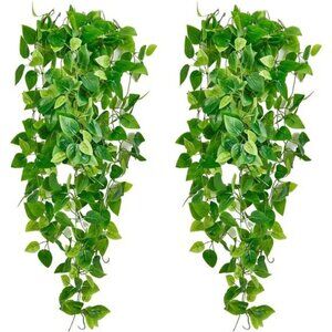 Artificial hanging plants vines fake ivy garlands greenery wall home decor set